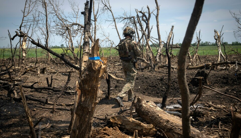 Krigen i Ukraina var den konflikten i fjor som krevde nest flest liv. Bildet er tatt 23. juni i år ved fronten i Zaporizjzja, øst i landet. Krigen i Ukraina var den konflikten i fjor som krevde nest flest liv. Bildet er tatt 23. juni i år ved fronten i Zaporizjzja, øst i landet. Foto: Efrem Lukatsky / AP / NTB