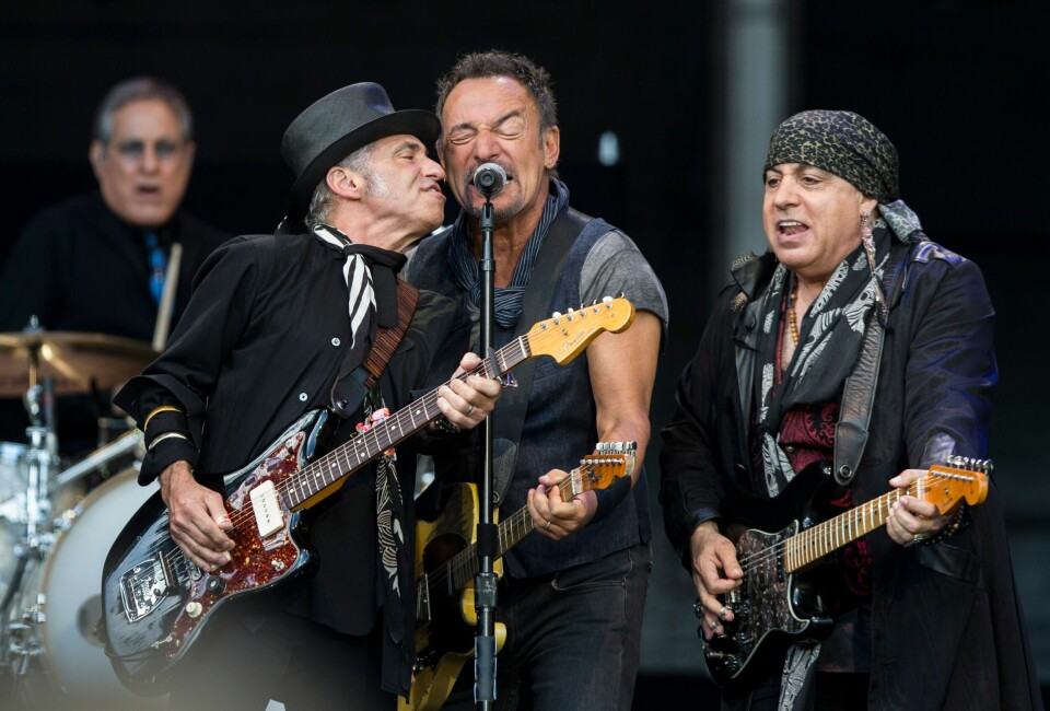Konsert med Bruce Springsteen & The E Street Band i Frognerparken noen år tilbake. Fra venstre: Nils Lofgren, Bruce Springsteen og Steven Van Zandt (Little Steven). Bruce Springsteen