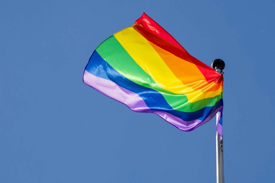 Illustrasjonsfoto. Oslo 20210615. Pride-flagg er hengt opp rundt i Oslo sentrum.Foto: Fredrik Hagen / NTB