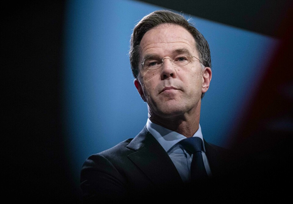 Mark Rutte (bildet) etterfølger Jens Stoltenberg som Natos generalsekretær.