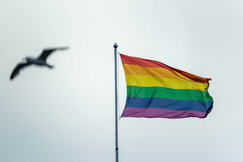 45 av 47 kommunestyrerepresentanter stemte for at det skal være opp til den enkelte skole om de vil flagge med regnbueflagget eller ikke. Juryen sier de farger æresprisen i regnbuens farger når de hyller Skeiv ungdom som vinnere av Wenche Foss’ Ærespris for 2022. Illustrasjonsfoto: Håkon Mosvold Larsen / NTB
