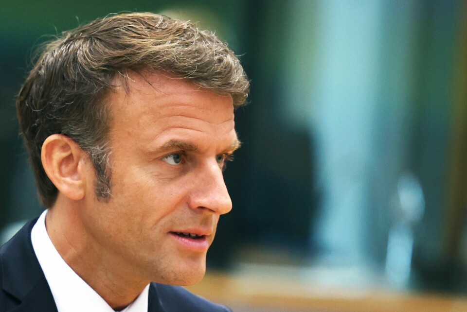 Frankrikes president Emmanuel Macron. President Emmanuel Macron ber foreldre holde barna sine unna gatene og vekke fra opptøyene som pågår over hele Frankrike. Foto: Geert Vanden Wijngaert / PA / NTB