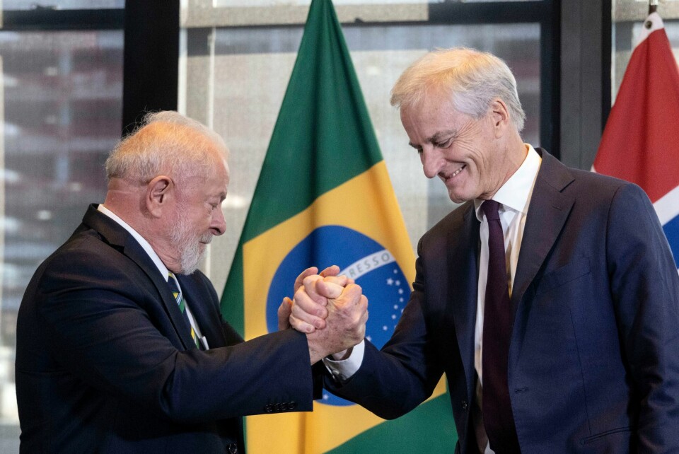 Statsminister Jonas Gahr Støre og Brasils president Lula møttes i New York i fjor. Statsminister Jonas Gahr Støre og Brasils president Lula møttes i New York i fjor.