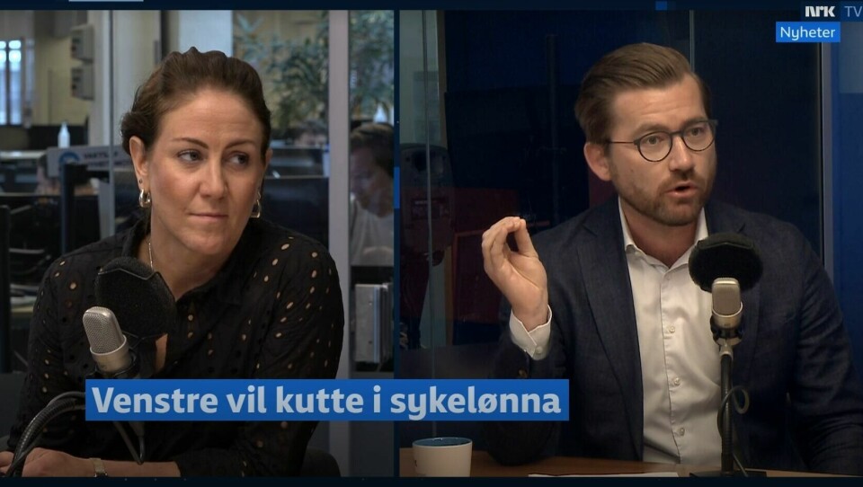 Tonje Brenna og Sveinung Rotevatn i Politisk kvarter på NRK i sommer. Tonje Brenna og Sveinung Rotevatn i Politisk kvarter på NRK i sommer.