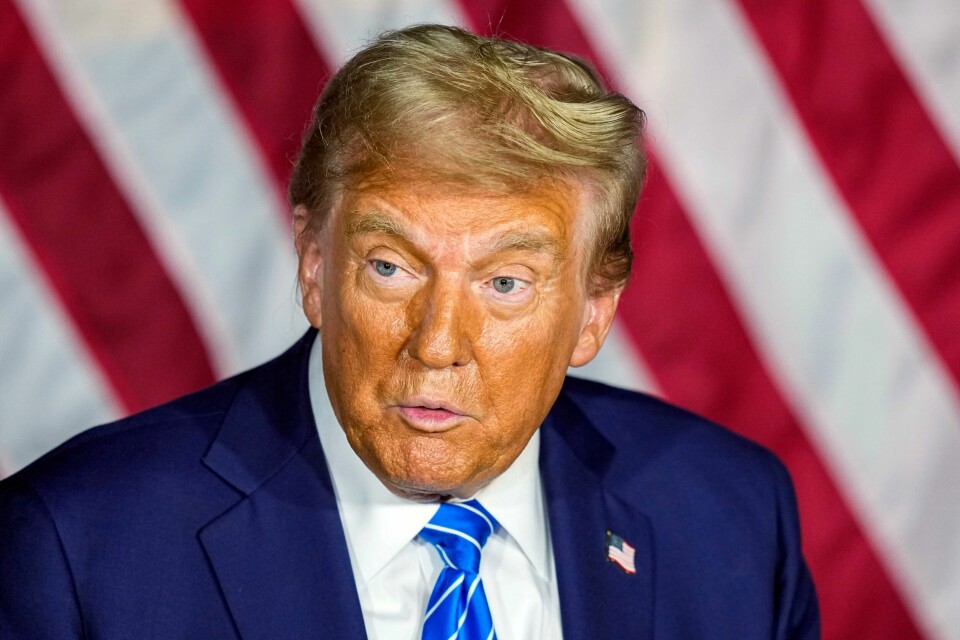 12 prosent av velgerne i Agder ville stemt på Donald Trump om de kunne stemt i det amerikanske valget, ifølge en ny meningsmåling. Foto: Andy Manis / AP / NTB