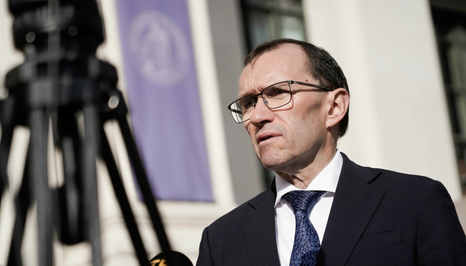 - Sanksjonene skal ramme finansieringen av Russlands ulovlige krigføring i Ukraina, og det er derfor viktig at forsøk på omgåelse av regelverket slås ned på, sier utenriksminister Espen Barth Eide (Ap). Utenriksminister Espen Barth Eide (Ap) frykter at konflikten i Midtøsten kan komme helt ut av kontroll etter det iranske angrepet mot Israel. Foto: Thomas Fure / NTB