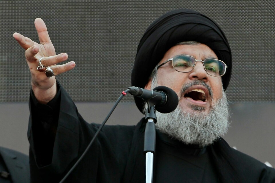 Hizbollah-lederen Hassan Nasrallah ble drept i Beirut 27. september. Her et bilde fra 2013. Hizbollah-lederen Hassan Nasrallah ble drept i Beirut 27. september. Her et bilde fra 2013.