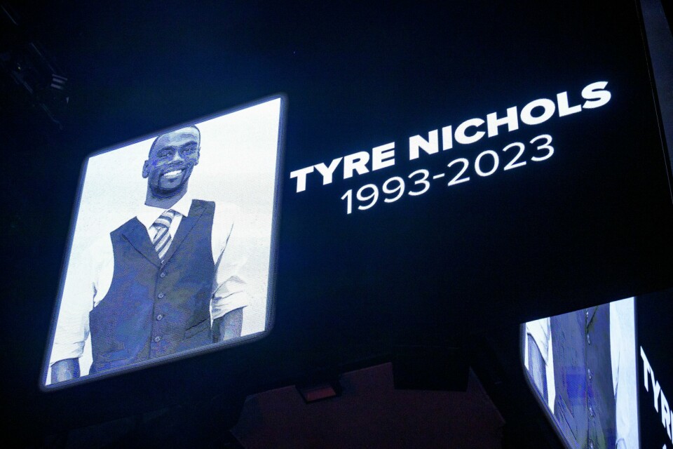 Tyre Nichols ble banket opp av fem politimenn i Memphis i januar i fjor. Han døde av skadene tre dager senere. Tyre Nichols ble banket opp av fem politimenn i Memphis i januar i fjor. Han døde av skadene tre dager senere. Foto: Matthew Hinton / AP / NTB