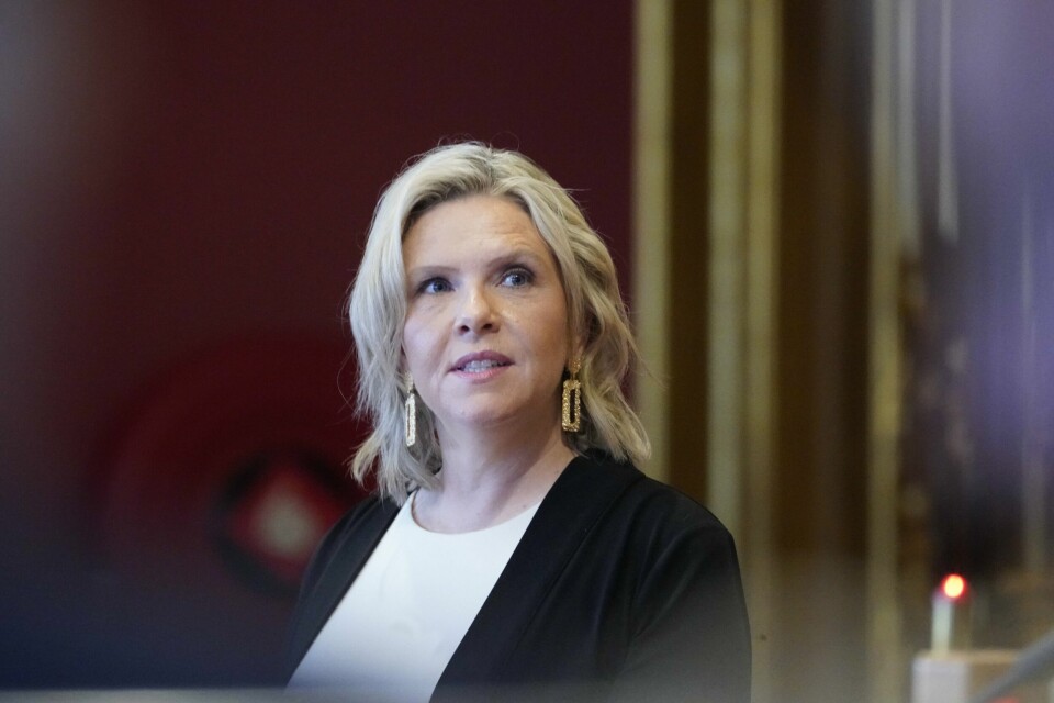 Frp-leder Sylvi Listhaug kan smile bredt over Nettavisens oktobermåling. Den viser at Fremskrittspartiet er landets største parti. Bildet viser Frp-leder Sylvi Listhaug.Foto: Ole Berg-Rusten / NTB