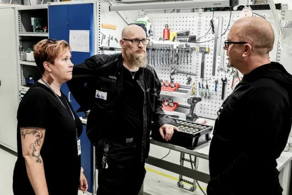 På Sartorius, Tanja, RIsto og Jarmo. På Sartorius, Tanja, RIsto og Jarmo.