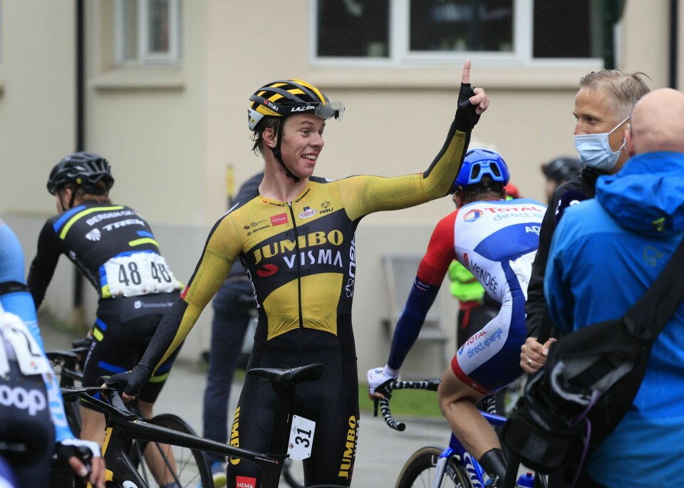 Johannes Staune Mittet og Carl Fredrik Hagen sykler i Italia Tobias Svendsen Foss havnet på en 8.-plass i den tredje etappen i Algarve. Foto: Tor Erik Schrøder / NTB