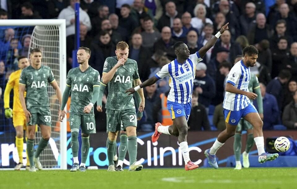 Tottenham hadde en blytung andreomgang mot Brighton søndag. Tottenham hadde en blytung andreomgang mot Brighton søndag. Foto: Gareth Fuller / PA via AP / NTB