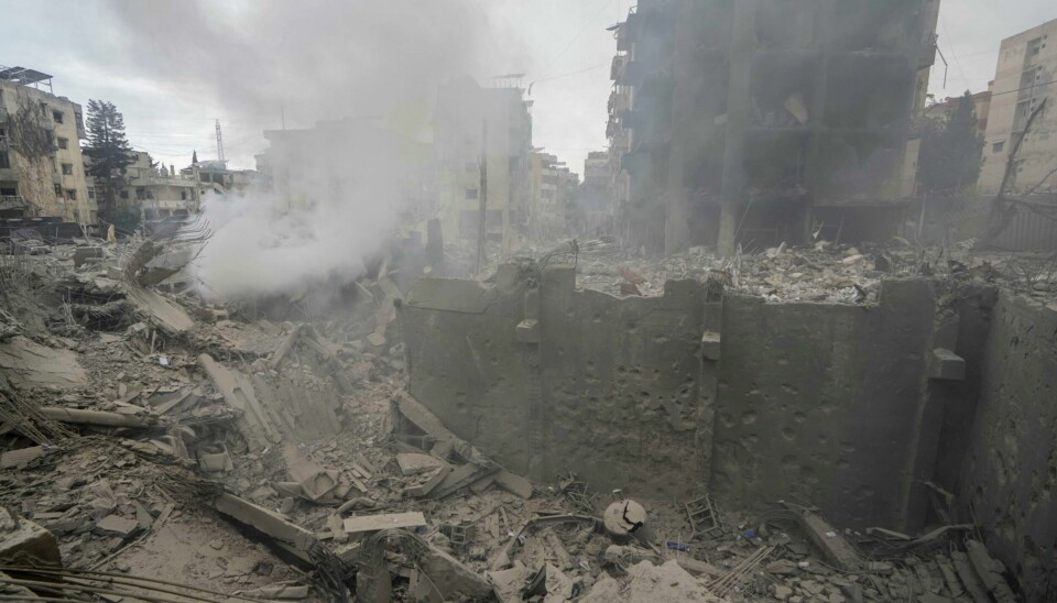 Røyk stiger etter et israelsk luftangrep mot Choueifat, en forstad sørøst for Beirut, mandag. Røyk stiger etter et israelsk luftangrep mot Choueifat, en forstad sørøst for Beirut, mandag. Foto: Bilal Hussein / AP / NTB