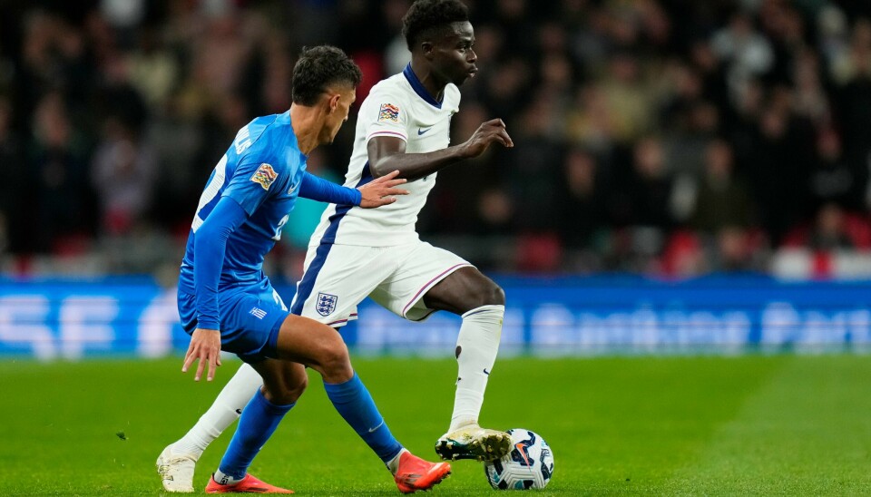 Bukayo Saka måtte av med skade mot Hellas. Bukayo Saka måtte av med skade mot Hellas. Foto: Kirsty Wigglesworth / AP Photo / NTB.