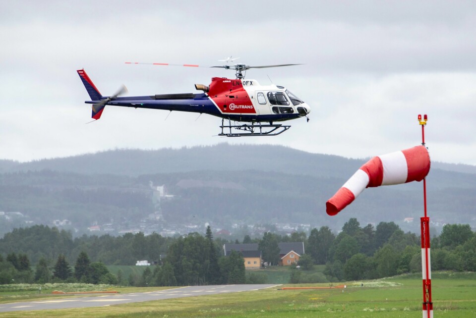 Et helikopter på Kjeller flyplass i Lillestrøm. Et helikopter på Kjeller flyplass i Lillestrøm. Foto: Paul Kleiven / NTB