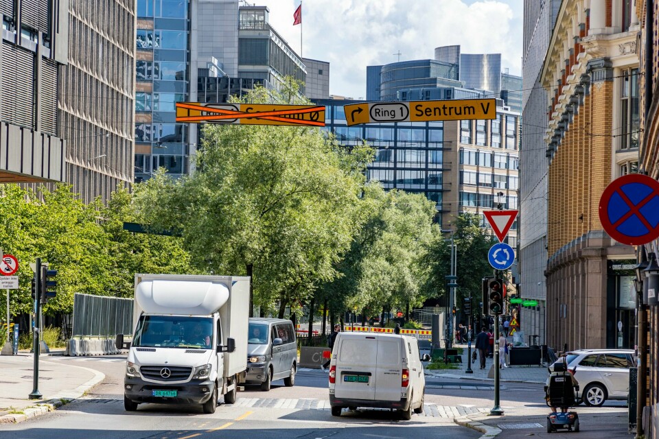 Ring 1-veien i Oslo er stengt for all biltrafikk i tre år på grunn av arbeid. Ring 1-veien i Oslo er stengt for all biltrafikk i tre år på grunn av arbeid. Foto: Tor Erik Schrøder / NTB