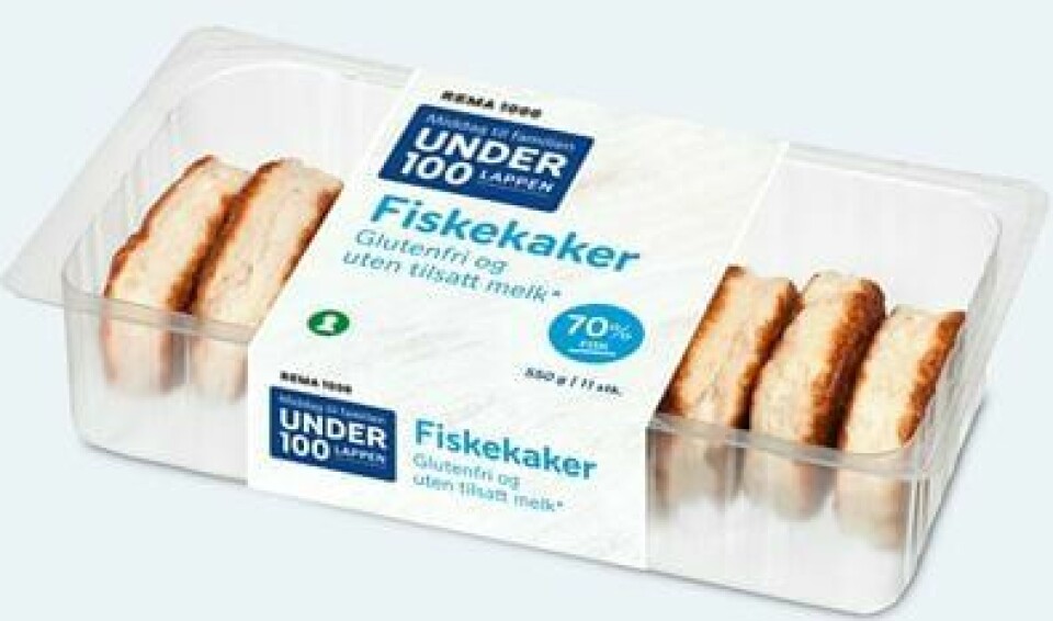 Disse fiskekakene skal være melkefrie, men tilbakekalles fordi de kan inneholde spor av melk. Disse fiskekakene skal være melkefrie, men tilbakekalles fordi de kan inneholde spor av melk. Foto: Sjøfrisk Norge AS / Handout / NTB
