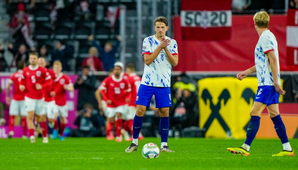 Sander Berge under fotballkampen mot Østerrike. Sander Berge under fotballkampen mot Østerrike. Foto: Fredrik Varfjell / NTB