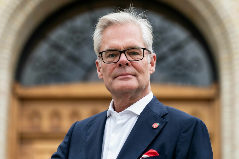 Frp-nestleder Hans Andreas Limi åpner for en reduksjon i sykelønnsordningen. Hans Andreas Limi har ledet programkomiteen i Fremskrittspartiet. Foto: Thomas Fure / NTB