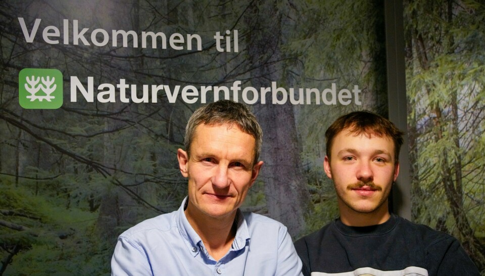 Mandag setter lederne i Naturvernforbundet og Natur og Ungdom, Truls Gulowsen og Gytis Blazevicius, seg på toget til Luxembourg for å være på plass når Efta-domstolen starter behandlingen av Førdefjord-søksmålet onsdag. Bildet viser lederne i Naturvernforbundet og Natur og Ungdom, Truls Gulowsen og Gytis Blazevicius. Foto: Terje Bendiksby / NTB