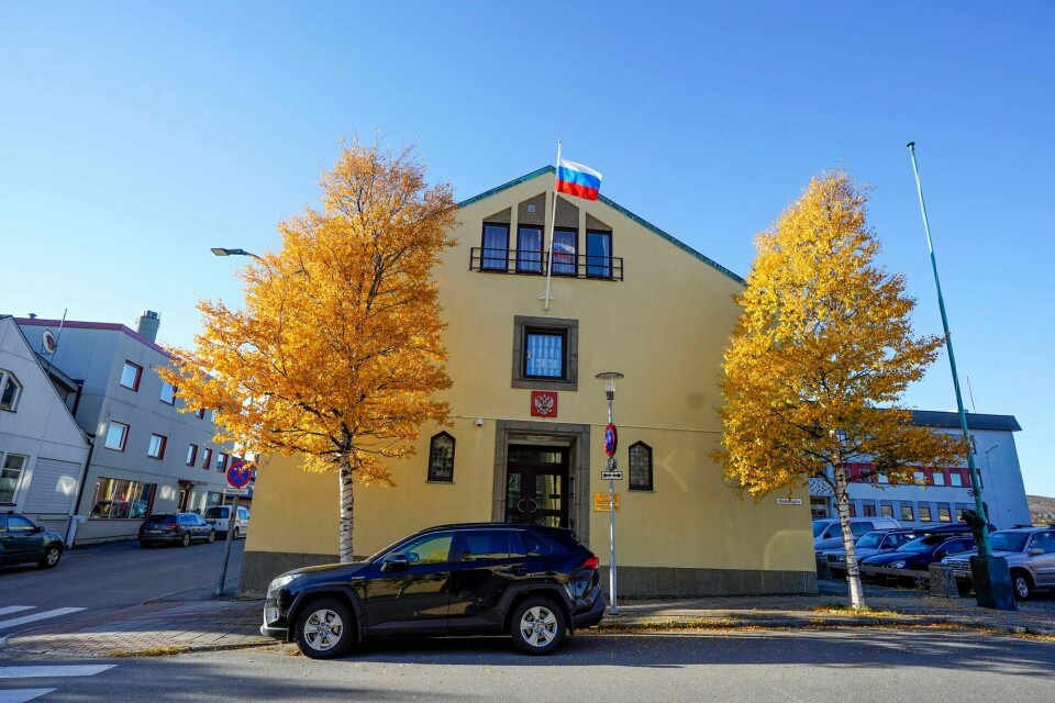 Det russiske konsulatet i Kirkenes. Kirkenes 20220929. Det russiske konsulatet i Kirkenes. Generalkonsulat.Foto: Lise Åserud / NTB