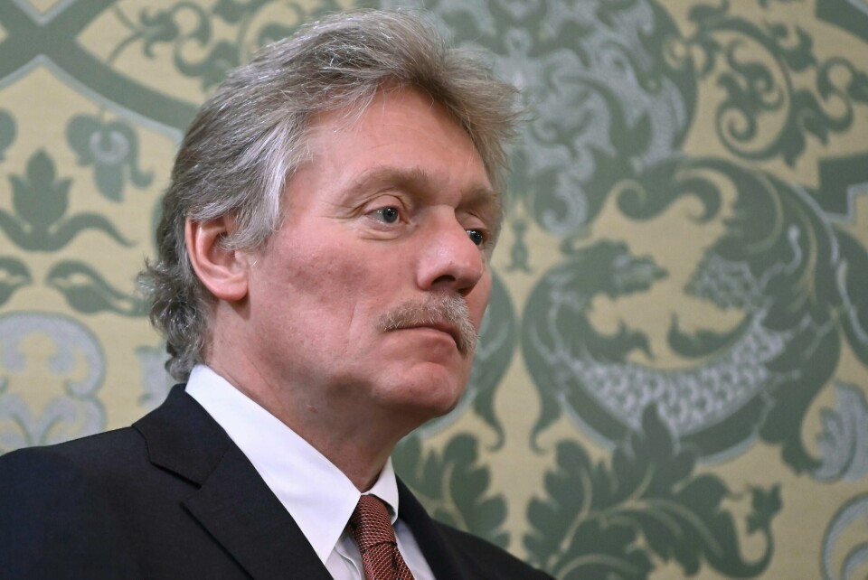 Dmitrij Peskov påstår at Vestlige land blander seg inn i valget i Georgia. Dmitrij Peskov påstår at Vestlige land blander seg inn i valget i Georgia. Foto: Aleksander Kazakov / Sputnik / Kreml Pool Photo via AP