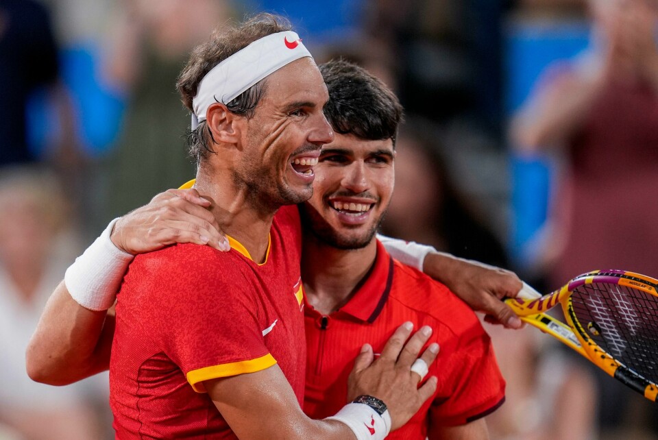 Rafael Nadal og Carlos Alcaraz møter hverandre i semifinalen i Saudi-Arabia. Her fra OL i Paris. Rafael Nadal og Carlos Alcaraz møter hverandre i semifinalen i Saudi-Arabia. Her fra OL i Paris. Foto: Manu Fernandez / AP / NTB