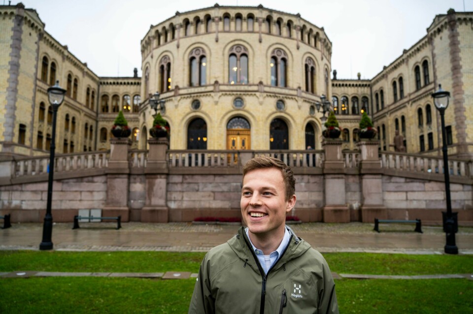 Hadle Rasmus Bjuland, leder i KrFU, har stilt seg til disposisjon til å bli andre nestleder i moderpartiet. Hadle Rasmus Bjuland, leder i KrFU, har stilt seg til disposisjon til å bli andre nestleder i moderpartiet. Foto: Ole Berg-Rusten / NTB