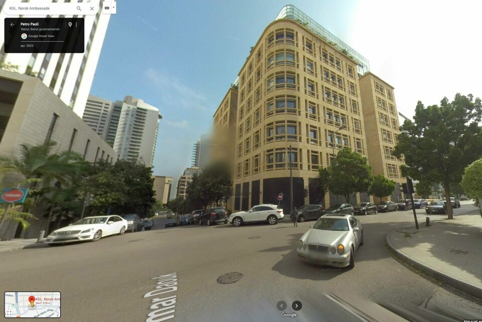 Norges ambassade i Beirut holder til i denne bygningen i sentrum av den libanesiske hovedstaden. Norges ambassade i Beirut holder til i denne bygningen i sentrum av den libanesiske hovedstaden.