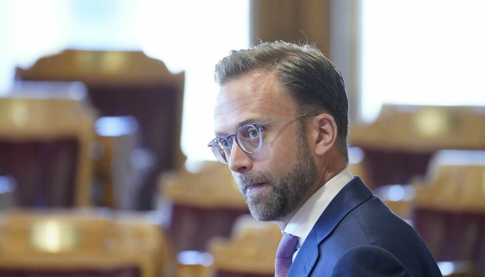 Nikolai Astrup (H) tok for seg exitskatten i spørretimen i Stortinget onsdag. Nikolai Astrup (H) tok for seg exitskatten i spørretimen i Stortinget onsdag. Foto: Ole Berg-Rusten / NTB