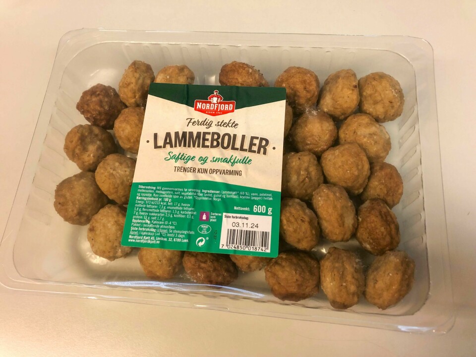 Lammeboller fra Nordfjord trekkes tilbake fra markedet. Lammeboller fra Nordfjord trekkes tilbake fra markedet. Foto: Nordfjord Kjøtt / handout / NTB