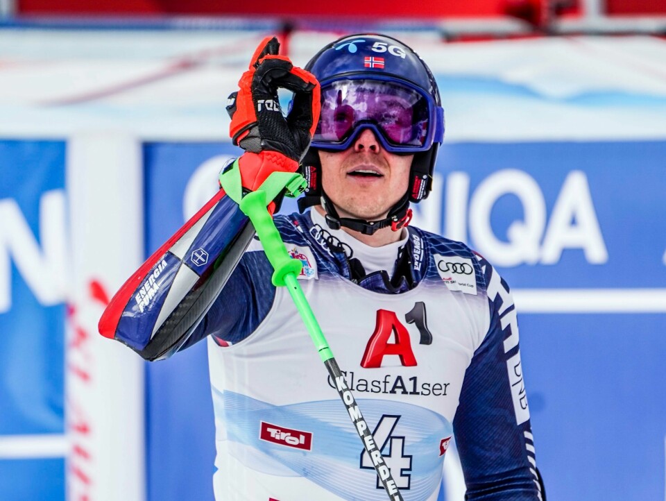 Henrik Kristoffersen kom på 3.-plass i Sölden for to år siden. Nå er det bare en drøy uke til sesongen går i gang igjen. Henrik Kristoffersen har måttet ty til Aspen og amerikansk snø for å forberede seg til verdenscupen i helgen i Val d'Isère. Foto: Lise Åserud / NTB