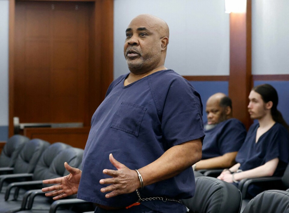 60 år gamle Duane 'Keffe D' Davis er anklaget for å ha orkestrert skytingen av Tupak Shakur. Her fotografert under et rettsmøte i august 2024. 60 år gamle Duane 'Keffe D' Davis er anklaget for å ha orkestrert skytingen av Tupak Shakur. Her fotografert under et rettsmøte i august 2024.