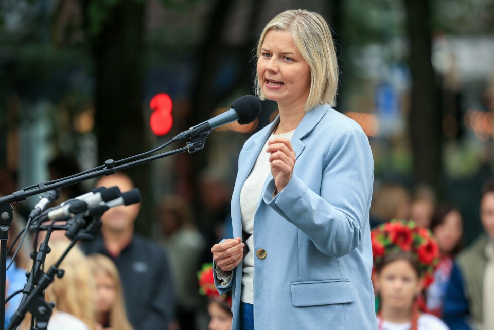 Venstres leder Guri Melby. Venstre-leiar Guri Melby har gjort støtta til Ukraina til ein av partiet sine viktigaste saker dei siste åra. Foto: Amanda Pedersen Giske / NTB / NPK