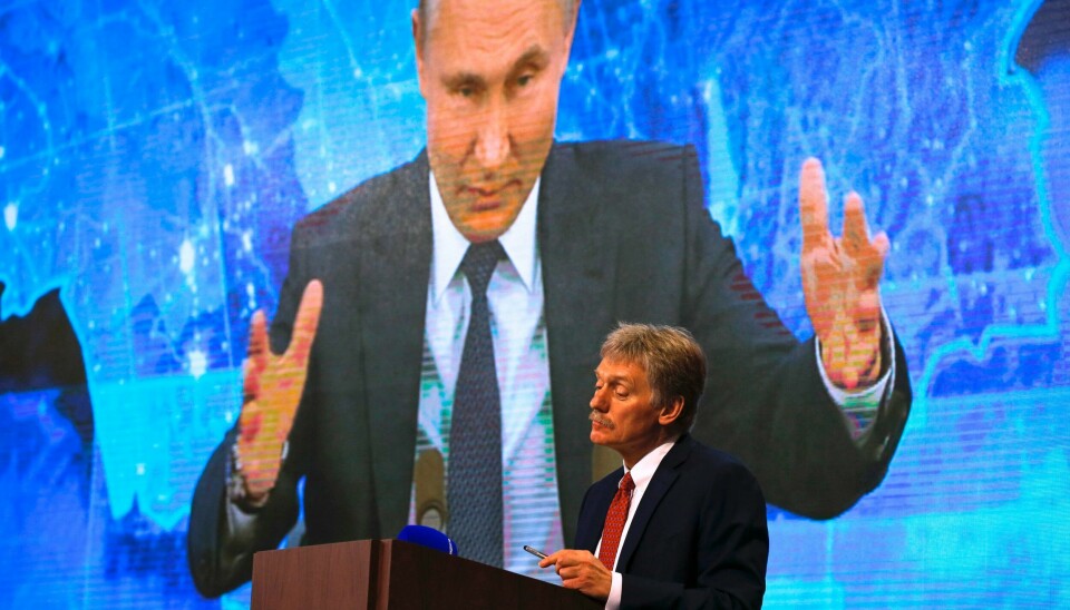 Dmitrij Peskov er talsmann for både Kreml og Russlands president Vladimir Putin.