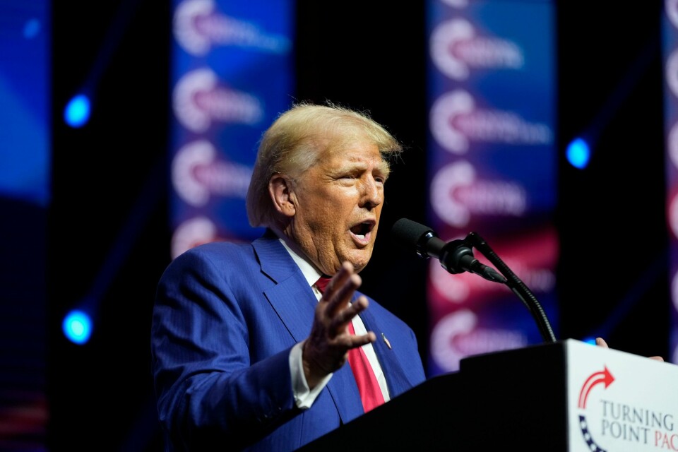 Nær halvparten av unge norske menn ville stemt på Donald Trump. Nær halvparten av unge norske menn ville stemt på Donald Trump. Foto: Alex Brandon / AP / NTB
