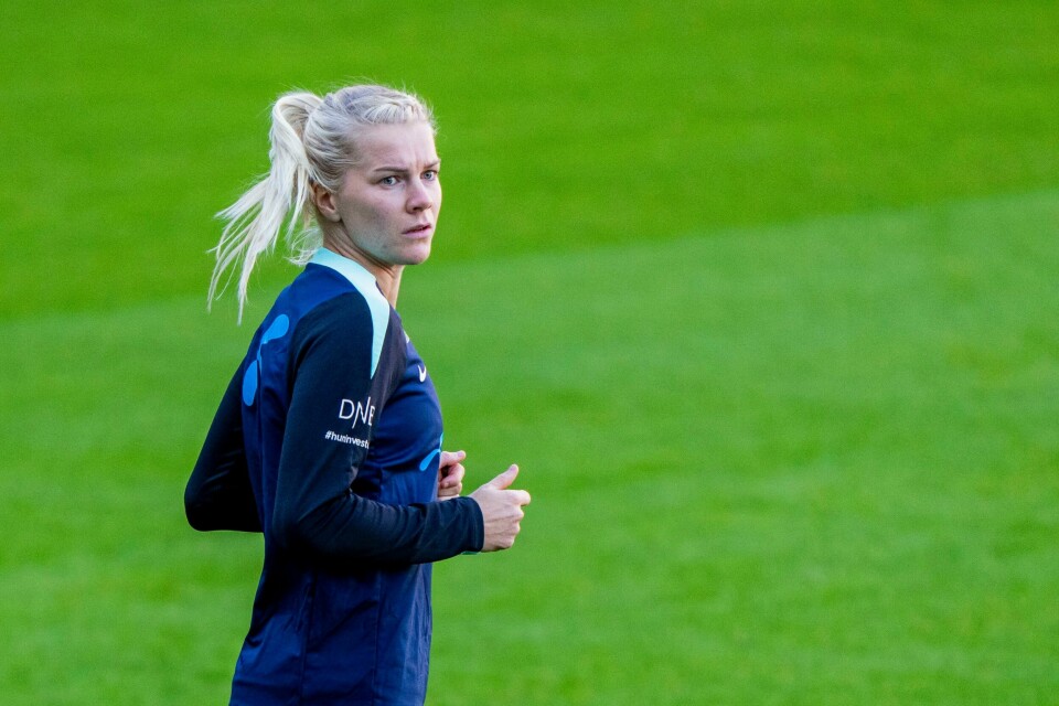 Ada Stolsmo Hegerberg på trening med kvinnelandslaget på Ullevaal stadion. Ada Stolsmo Hegerberg på trening med kvinnelandslaget på Ullevaal stadion.