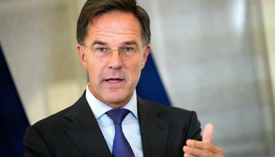Nato-sjef Mark Rutte. Her fra en konferanse tidligere i oktober. Natos generalsekretær Mark Rutte har vært i kontakt med den tyrkiske presidenten etter terrorangrepet utenfor Ankara. Foto: Sergei Grits / AP / NTB