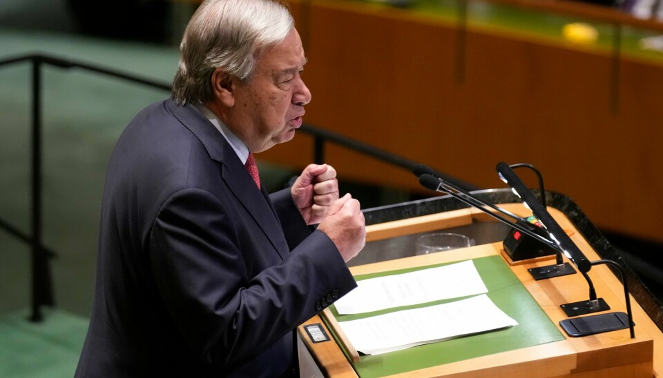 Tapet av biologisk mangfold utgjør en eksistensiell krise for menneskeheten, sier FNs generalsekretær António Guterres. Tapet av biologisk mangfold utgjør en eksistensiell krise for menneskeheten, sier FNs generalsekretær António Guterres. Foto: AP / NTB