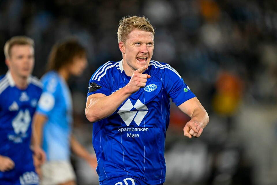 Kristian Eriksen sendte Molde i ledelsen før pause i semifinalen borte mot Sandnes Ulf i cupen Kristian Eriksen sendte Molde i ledelsen før pause i semifinalen borte mot Sandnes Ulf i cupen. Foto: Carina Johansen / NTB