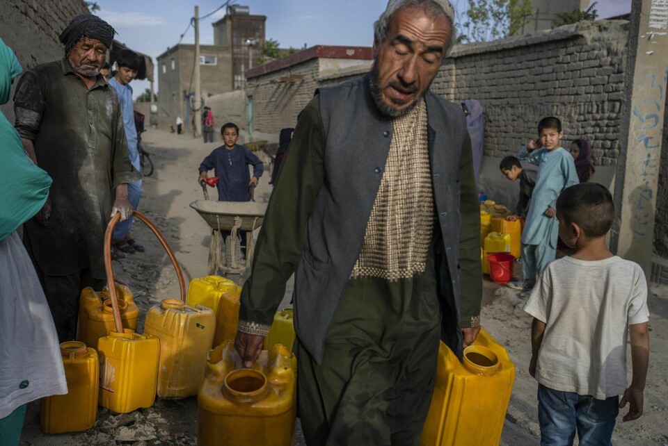 Vann har blitt en stadig knappere ressurs i Afghanistans hovedstad Kabul. Vann har blitt en stadig knappere ressurs i Afghanistans hovedstad Kabul. Foto: AP / NTB