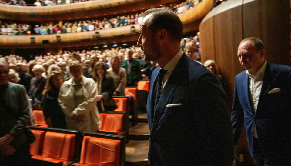 Kronprins Haakon i salen i operaen torsdag kveld. Kronprins Haakon i salen i operaen torsdag kveld. Foto: Cornelius Poppe / NTB