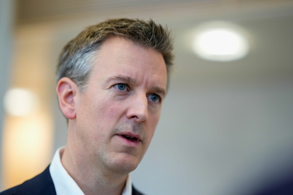 Kommunalminister Erling Sande. Foto: Terje Pedersen / NTB