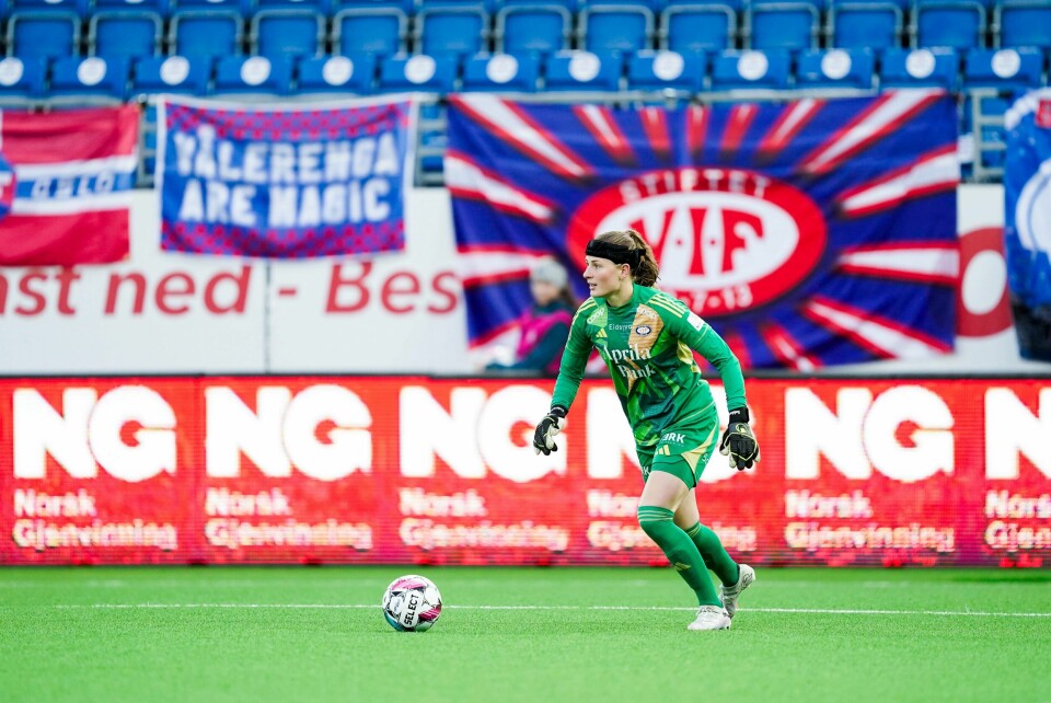 Vålerengas svenske keeper Tove Evelina Enblom møter sølvvinner Brann i Bergen lørdag. Vålerengas svenske keeper Tove Evelina Enblom møter sølvvinner Brann i Bergen lørdag.