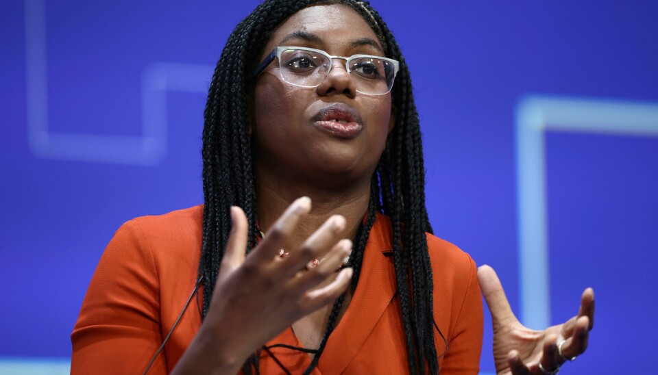Kemi Badenoch overtar som leder for De konservative. Storbritannias handels- og næringsminister Kemi Badenoch sier deltakelse i avtalen viser at landets handelsdører står åpne. Foto: Henry Nicholls / AP / NTB