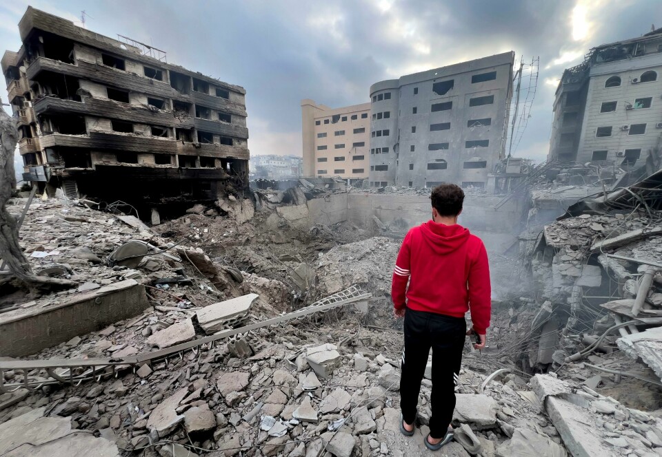 Israel har de siste ukene gjennomført massive luftangrep mot Sør-Beirut, og ødeleggelsene er store, som her i Dahieh-nabolaget. Israel har de siste ukene gjennomført massive luftangrep mot Sør-Beirut, og ødeleggelsene er store, som her i Dahieh-nabolaget. Foto: AP / NTB