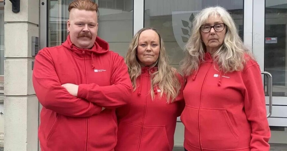 De har mange spørsmål knyttet til privatiseringen av barnehager i Larvik. Fra venstre Vegard Holt Hansen, Randi Kristiansen og Hilde Fagerholt. 19 kommunale barnehager i Larvik skal selges. FF-sak.Foto: Privat