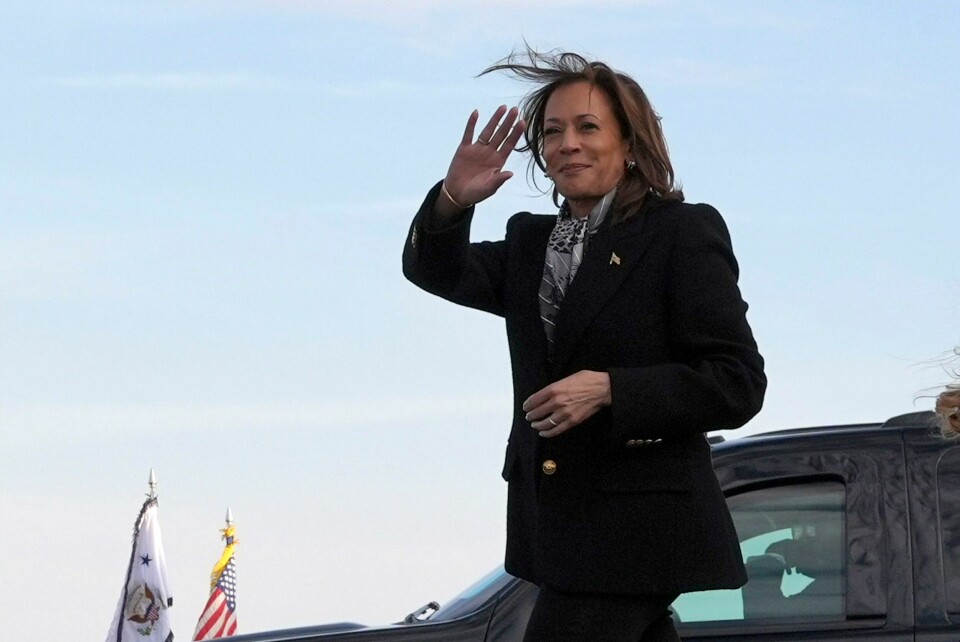 Kamala Harris ankommer Allentown i Pennsylvania, for siste innspurt i valgkampen Kamala Harris ankommer Allentown i Pennsylvania. Foto: Jacquelyn Martin / AP / NTB