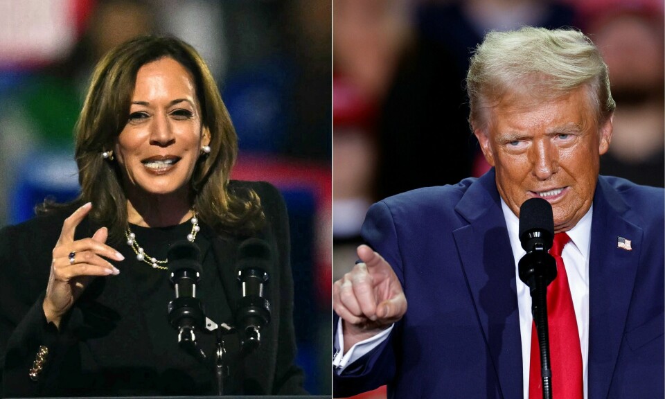 Det kan ta tid før det blir klart om Kamala Harris eller Donald Trump går seirende ut av presidentvalget. I mellomtida kan flere valg til Representantenes hus gi en pekepinn på hvor det bærer. Kombinasjonsbilde med Kamala Harris og Donald Trump.