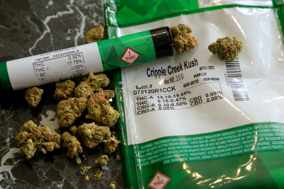 Mannen mente å ha uforvarende spist en kake som inneholdt THC, som er virkestoffet i cannabis. Mannen mente å ha uforvarende spist en kake som inneholdt THC, som er virkestoffet i cannabis. Foto: Julie Jacobson / AP / NTB